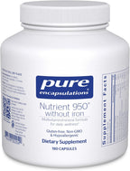 Pure Encapsulations Nutrient 950 Sin Hierro - 180 Cápsulas