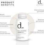 Daily Defense Probiotic Immune Support - Probióticos Diarios para Hombres y Mujeres - 60 Cápsulas, PROBIO-D