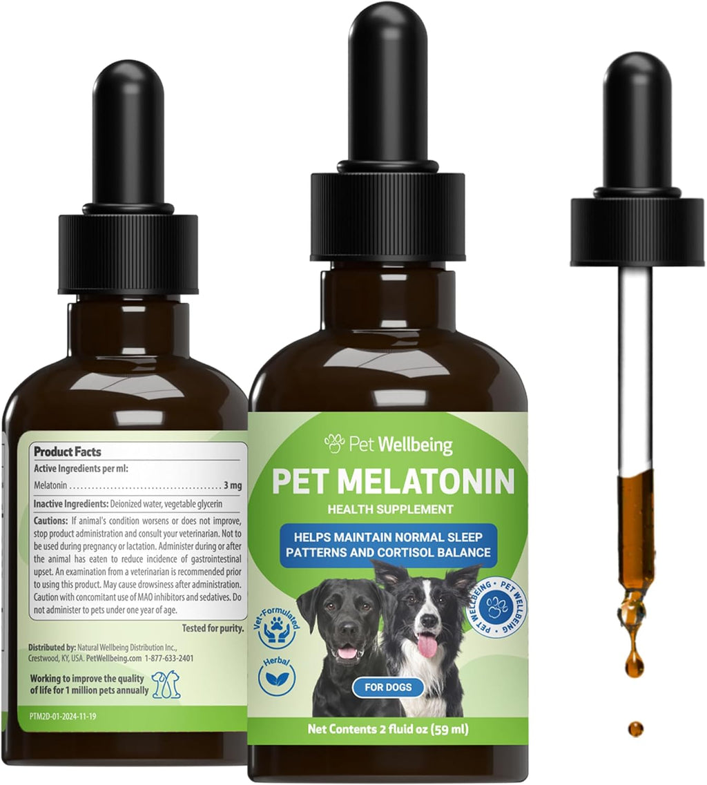 Pet Wellbeing Melatonina Líquida para Perros - 118 ml
