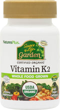 NaturesPlus Source of Life Garden Vitamina K2 - 60 Cápsulas, Pack de 2