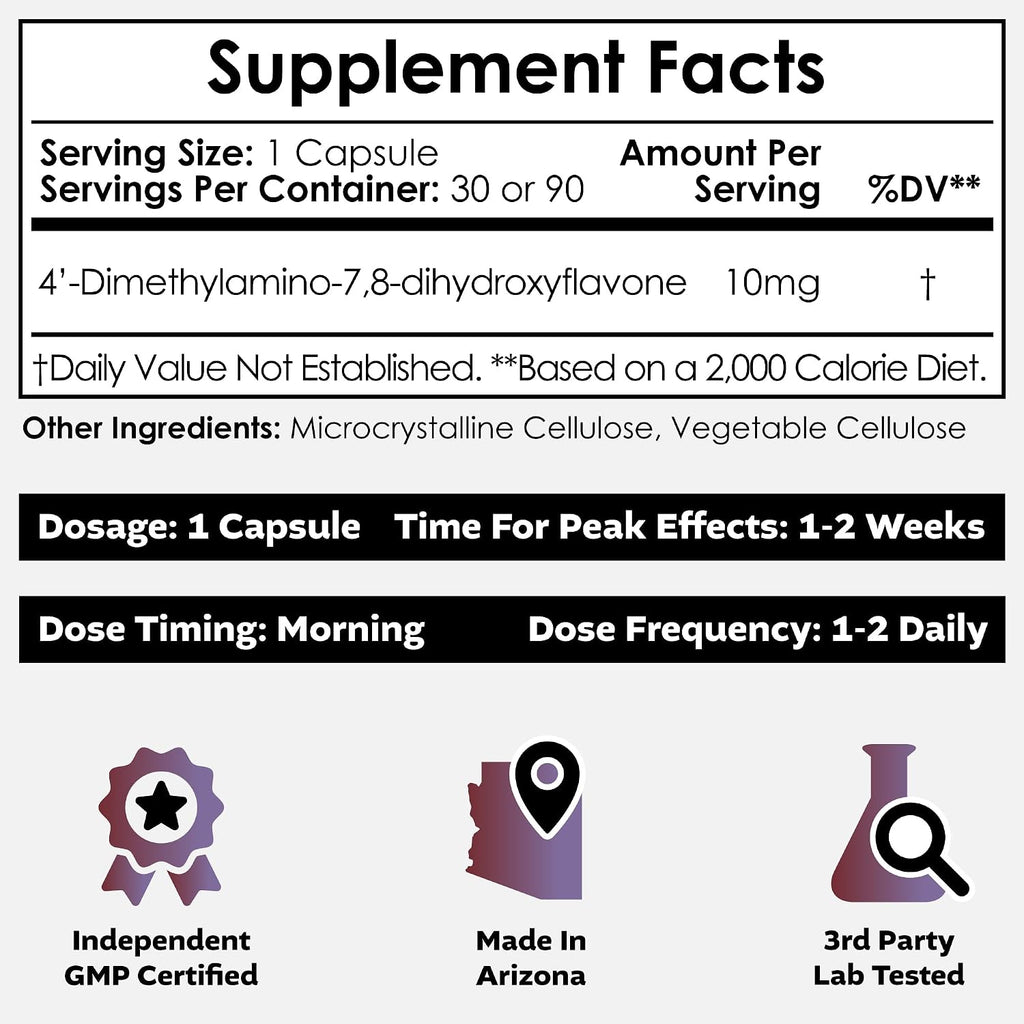 Nootropics Depot 4’-DMA-7,8-DHF Cápsulas | 10mg | 90 Unidades