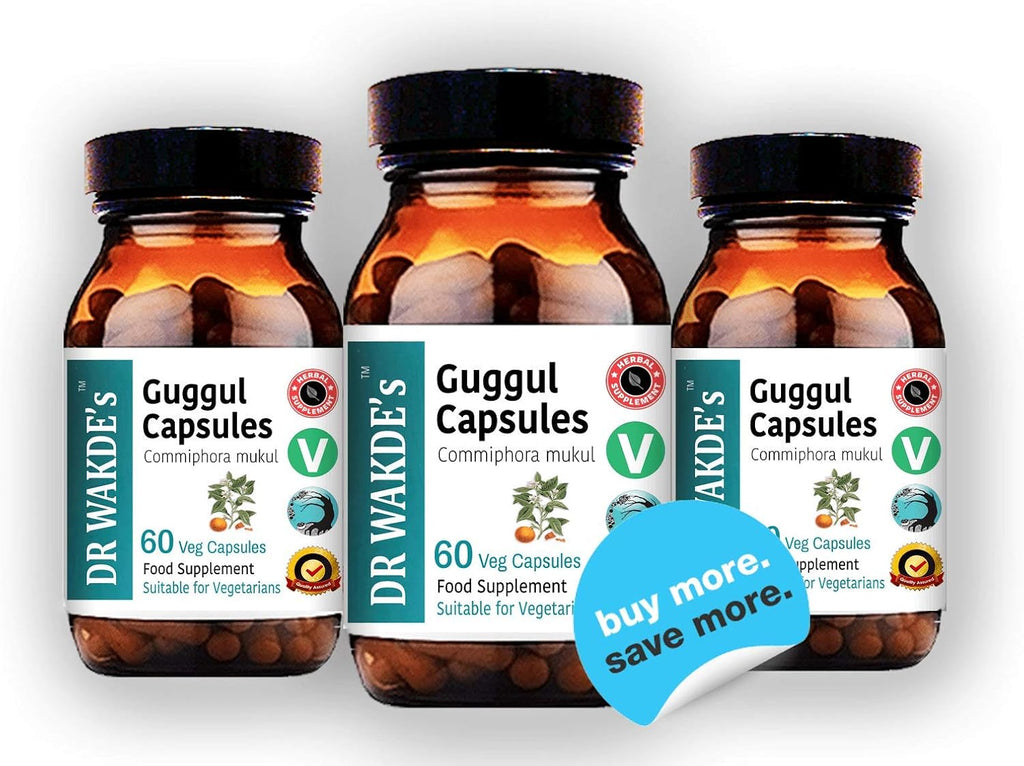 DR WAKDE'S Cápsulas de Guggul (Mirra de Mukul) - 60 Cápsulas Veganas