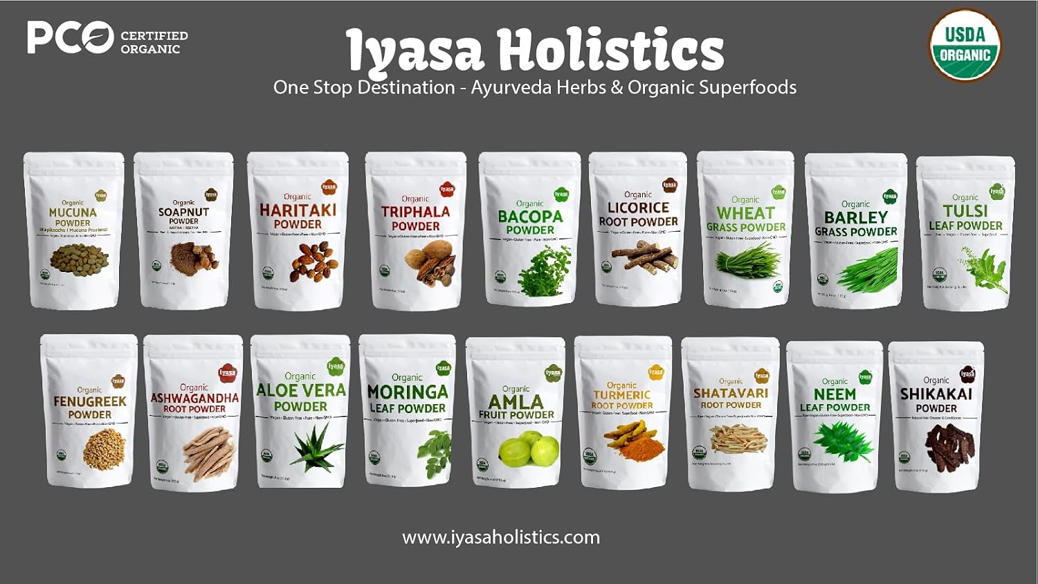 Polvo de Amla Orgánico 454 g - Iyasa Holistics