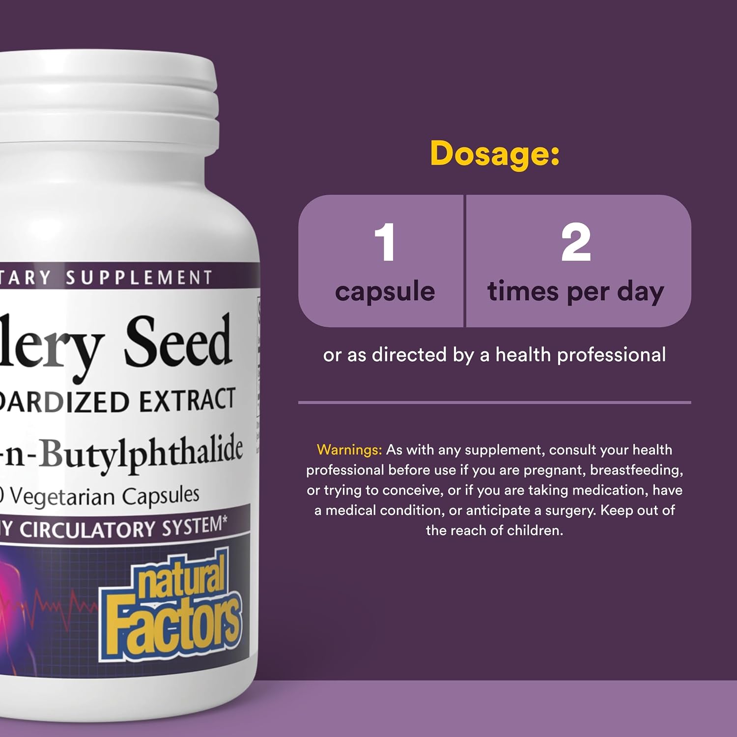 Natural Factors Concentrated Celery Seed Extract