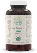 HerbEra Cápsulas de Hoja de Frambuesa Roja Ecológicas – Apoyo para el Bienestar Femenino, Rubus Idaeus, Vegano (120 Cápsulas)