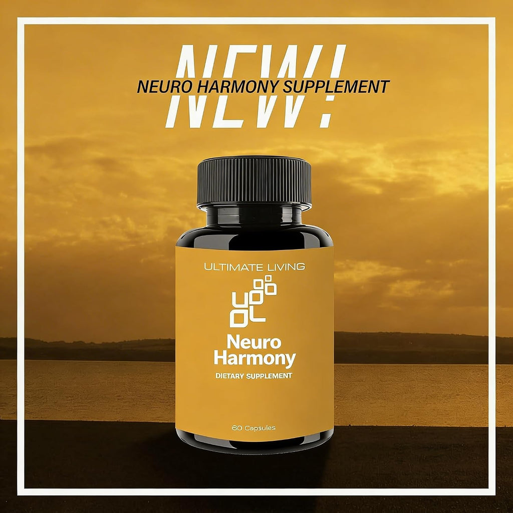 Neuro Harmony - Enfoque, Concentración y Apoyo al Estado de Ánimo - No-GMO, Vegano, Sin Gluten - 60 Cápsulas