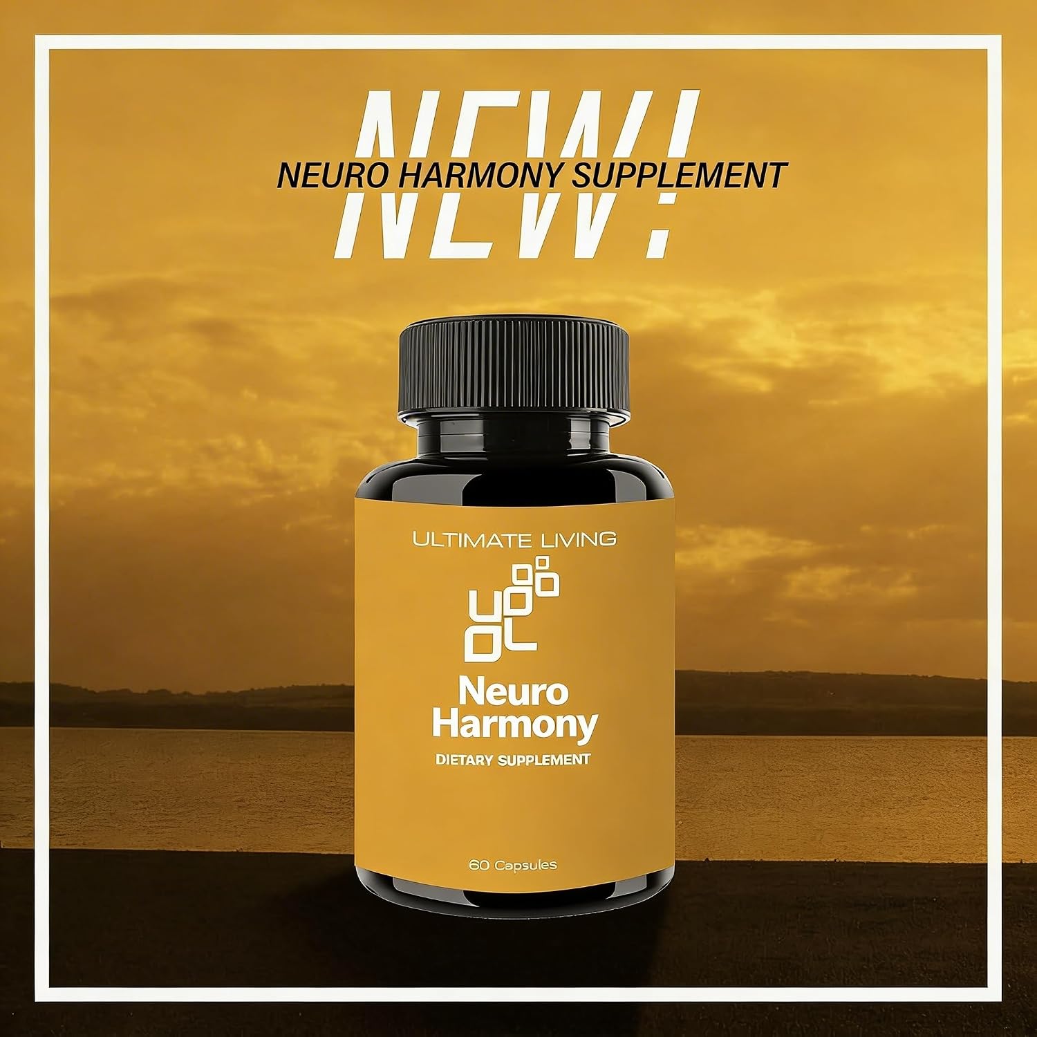 Neuro Harmony - Enfoque, Concentración y Apoyo al Estado de Ánimo - No-GMO, Vegano, Sin Gluten - 60 Cápsulas