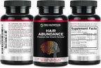 TRIO NUTRITION Hair Abundance | Suplemento de Biotina 10000mcg con Colágeno, Keratina, Zinc y Selenio