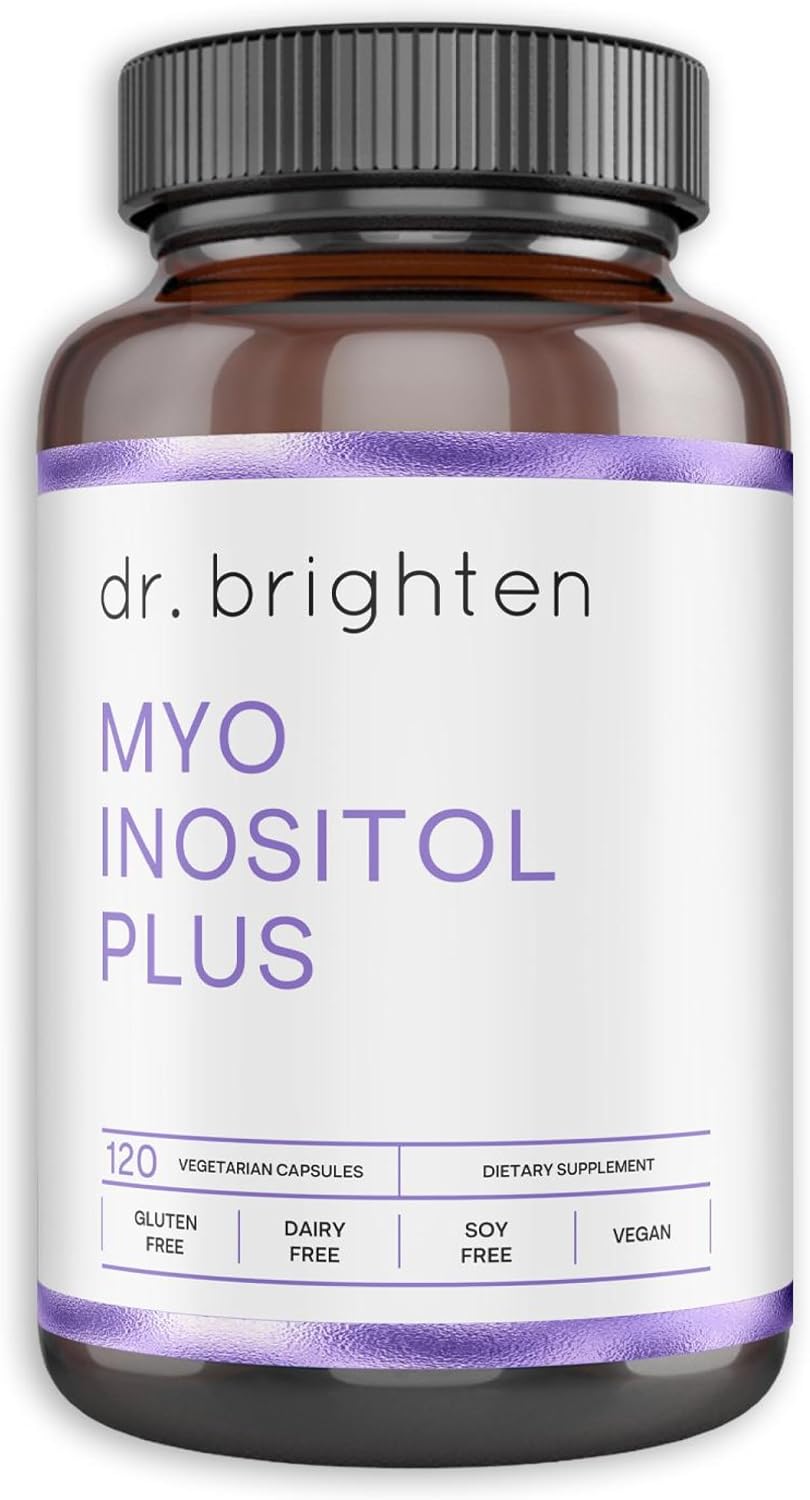 Dr. Brighten Myoinositol Plus - Fórmula con Myo y D-Chiro-Inositol para el Equilibrio Hormonal