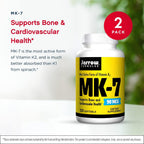 Jarrow Formulas MK-7 90 mcg, 120 Cápsulas blandas (Pack de 2)