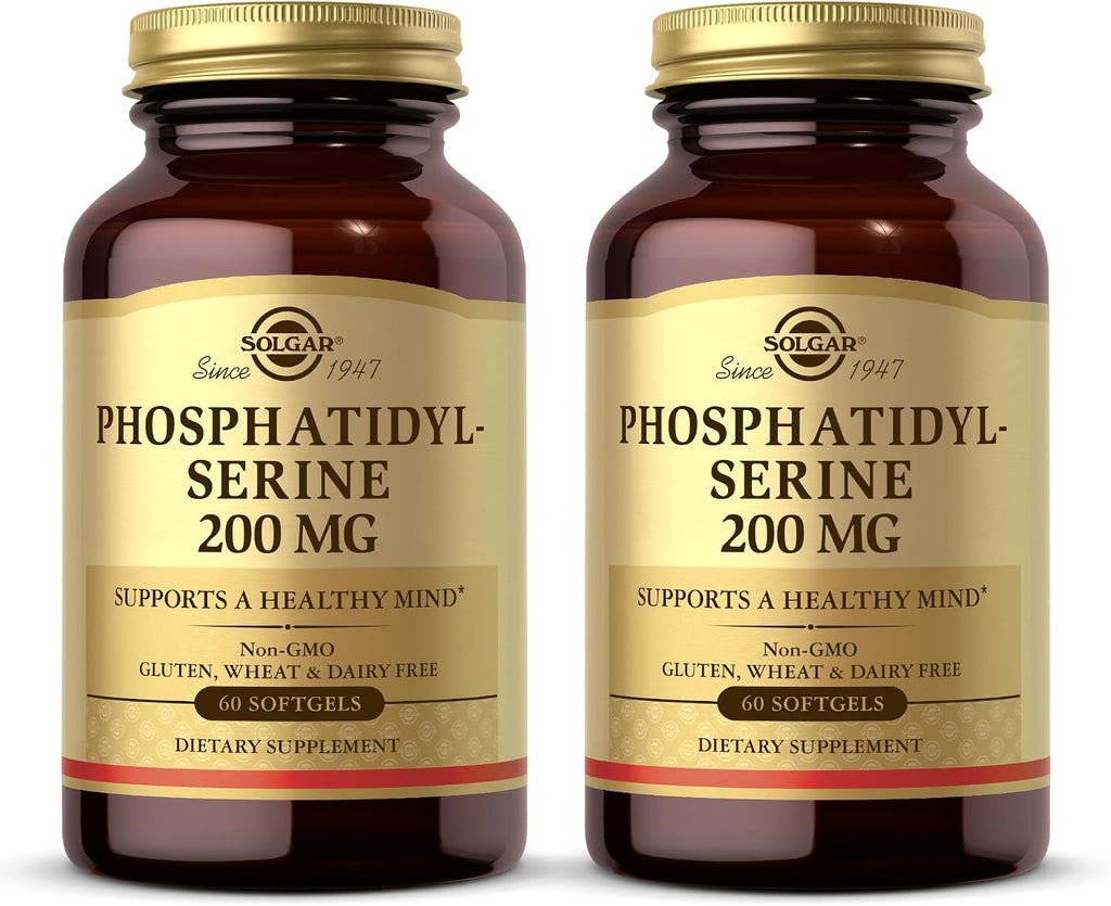 Solgar Fosfatidilserina 200 mg, 60 Cápsulas Blandas (Paquete de 2)