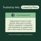 Longevity+ Suplemento para Perros Pequeños - Vitaminas y Suplementos para Articulaciones, Músculos, Inmunidad y Cognición - Formulado por Veterinarios - 30 Días