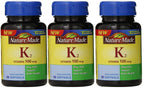Nature Made Vitamina K2 100 mcg Cápsulas blandas 30 unidades (Paquete de 3)