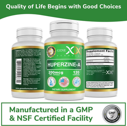 Genex Formulas Huperzina A 200mcg - 120 – Vitalidad celular: Se ha investigado su potencial para apoyar la salud – Image 7
