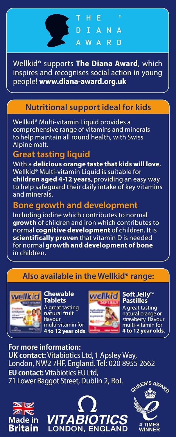 Wellkid de Vitabiotics Multivitamínico Líquido 150ml