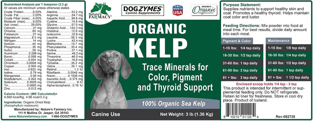 Dogzymes Alga marina noruega ecológica para mascotas (2,72 kg)