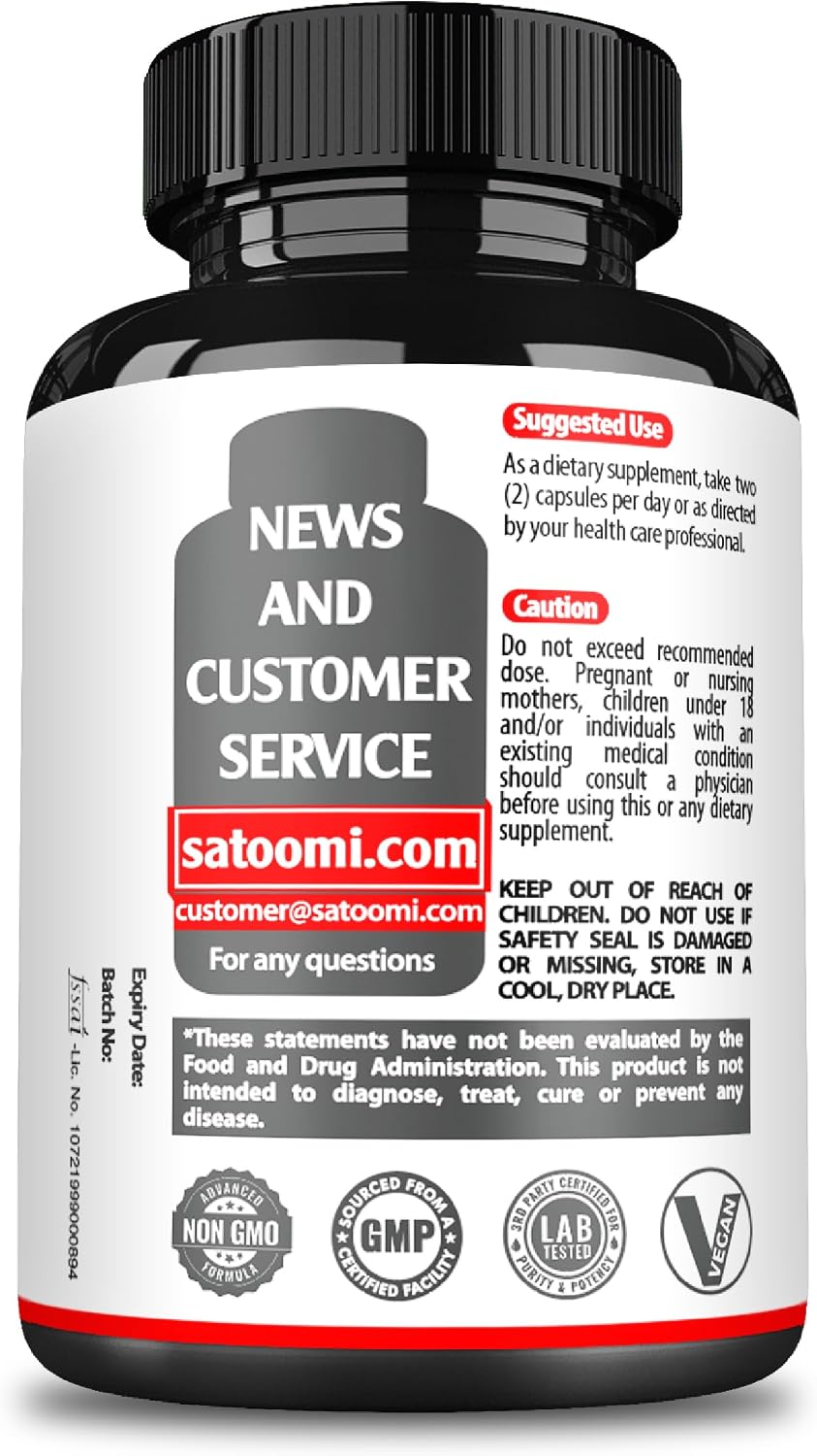 Satoomi NAD Nicotinamida Ribósido - Suplemento NR 1000mg - 60 Cápsulas (30 Días)