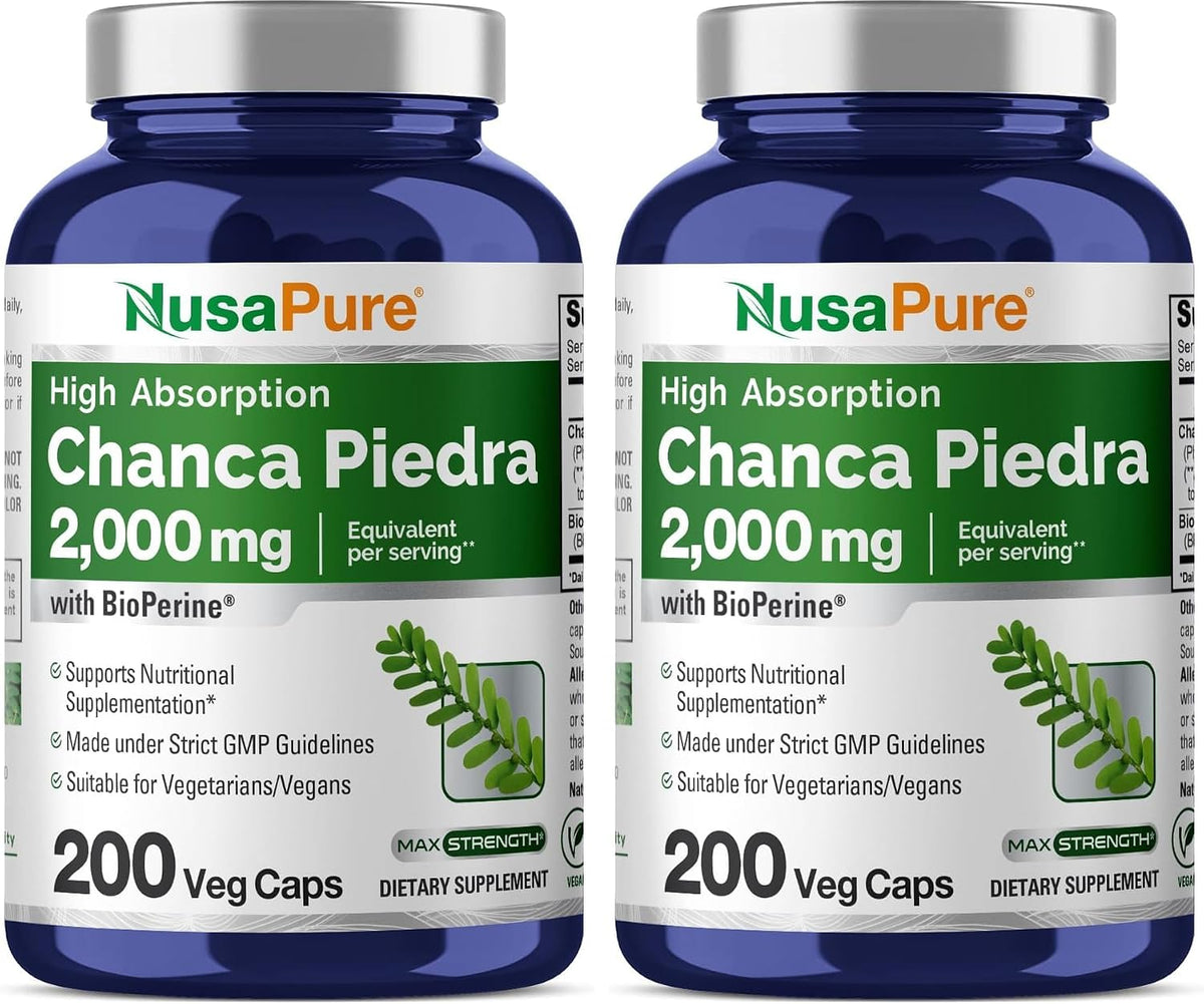 NusaPure Chanca Piedra, 200 mg, 200 Cápsulas Veganas (No OGM, Vegano) – Image 7