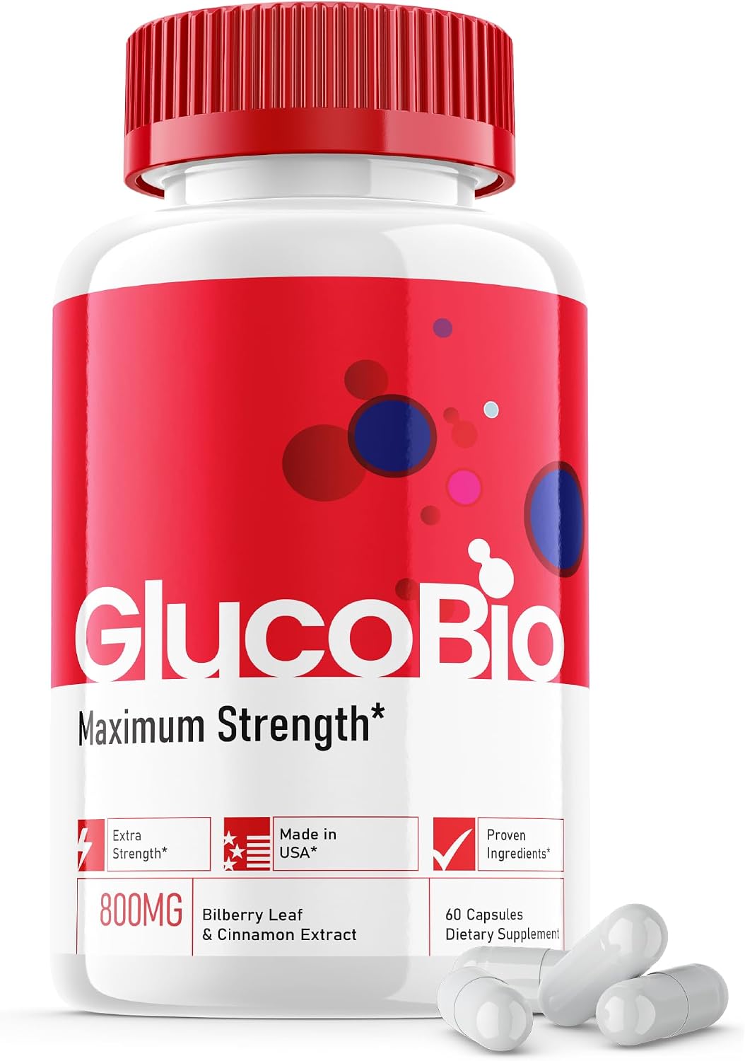 Glucobio Cápsulas – Fórmula Oficial – Complemento Alimenticio (60 Cápsulas)