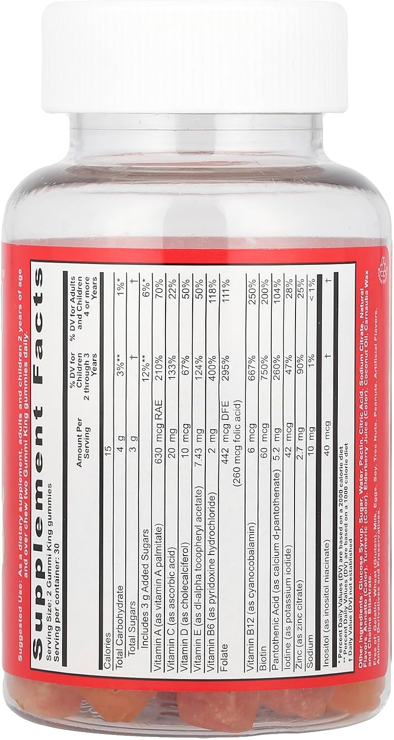 Gummi King Multivitamínico con Minerales Gomitas 60 unidades