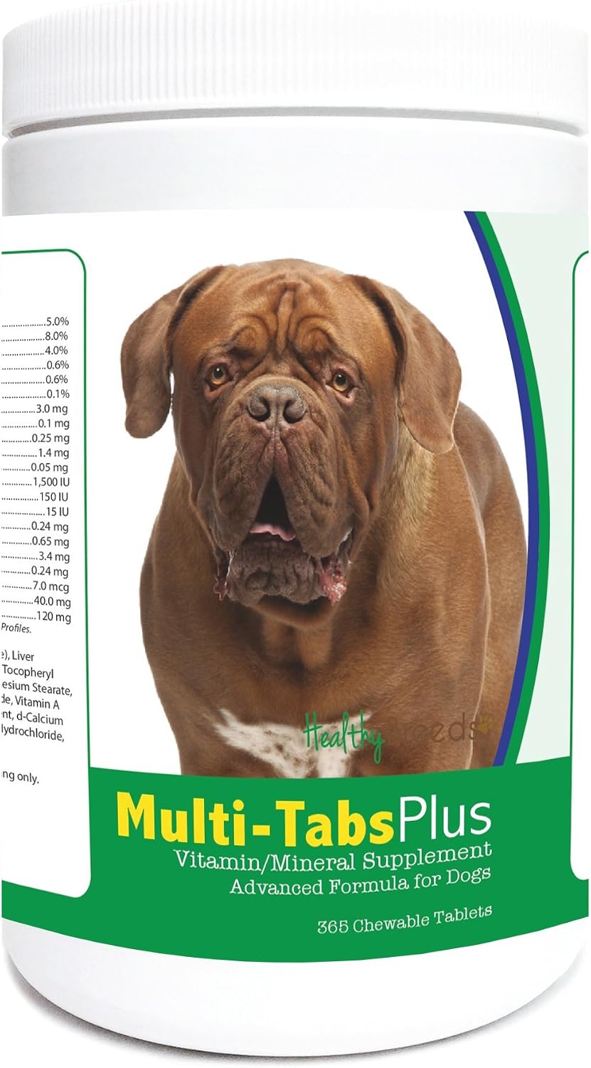Healthy Breeds Multi-Tabs Plus Chewable Multivitamin for Dogs - 365 Tablets