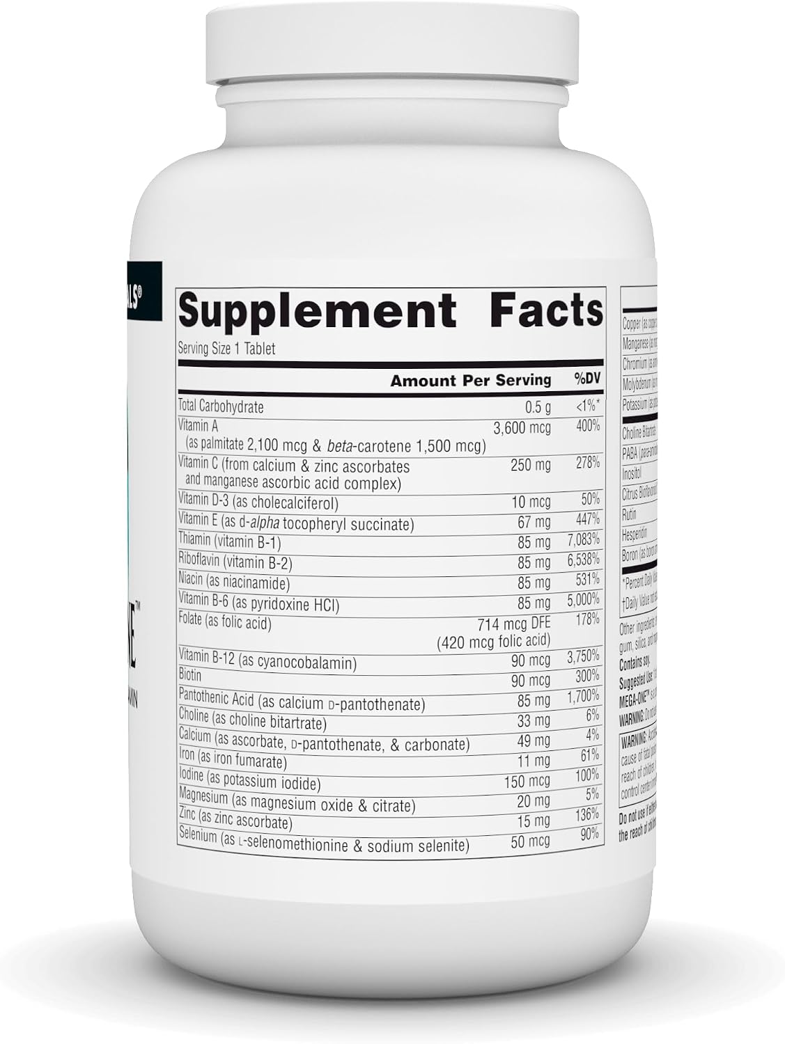 Source Naturals Mega-One Multivitamin with Minerals - 180 Tablets