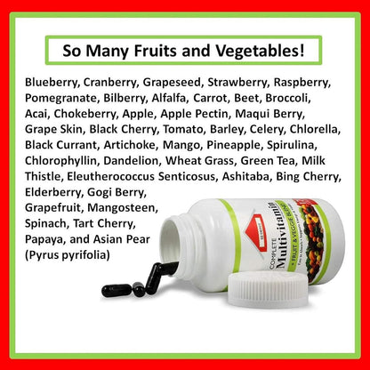 SJJ DEPOT Multivitamínico de Frutas y – Salud digestiva: Las cápsulas líquidas son más fáciles de digerir, lo que – Image 3
