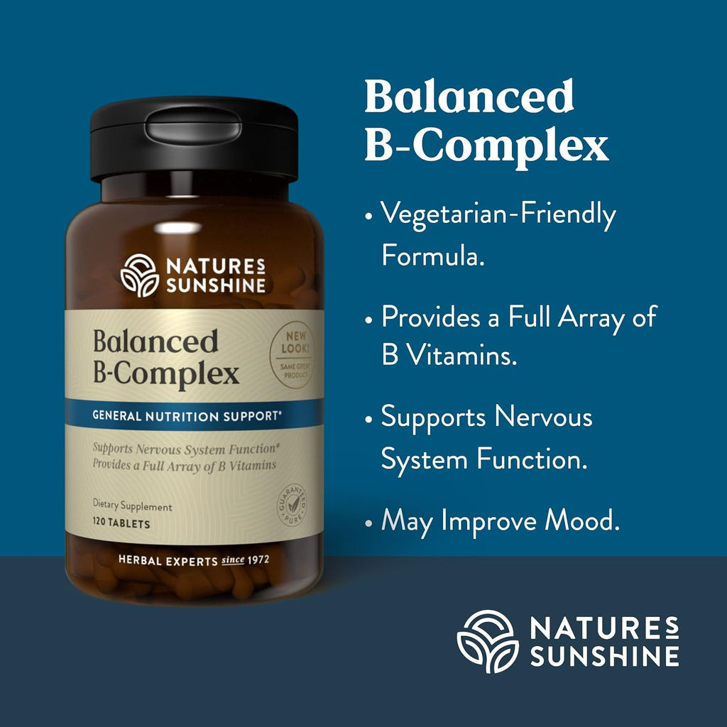 Nature's Sunshine Complejo B Balanceado - 120 comprimidos