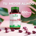 Vidanat Complex B 90 Cápsulas – Apoya la Energía, el Metabolismo y la Salud Inmunológica – Vitaminas B Esenciales para la Claridad Mental, el Alivio del Estrés y la Salud de la Piel
