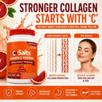 C-Salts Vitamina C en Polvo Tamponada - Sabor Naranja Sangre, 26 oz (735 g) - 272 Servicios