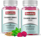 GREABBY Gomitas de Fenogreco 1000mg - Suplemento Orgánico para Lactancia - 60 Gomitas Veganas