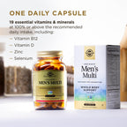 Solgar One Daily Men's Multivitamin – Multivitamínico Diario para Hombres, 60 Cápsulas Veganas de Liberación Retardada