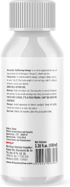 OptiBiomega Fish Oil for Dogs and Cats - Omega 3, Omega 6 and Zinc - 100 ml