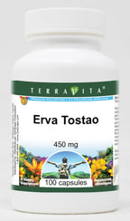 Erva Tostao - 450 mg (100 Cápsulas) - Pack de 3