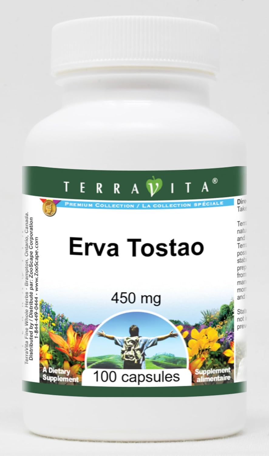 Erva Tostao - 450 mg (100 Cápsulas) - Pack de 3