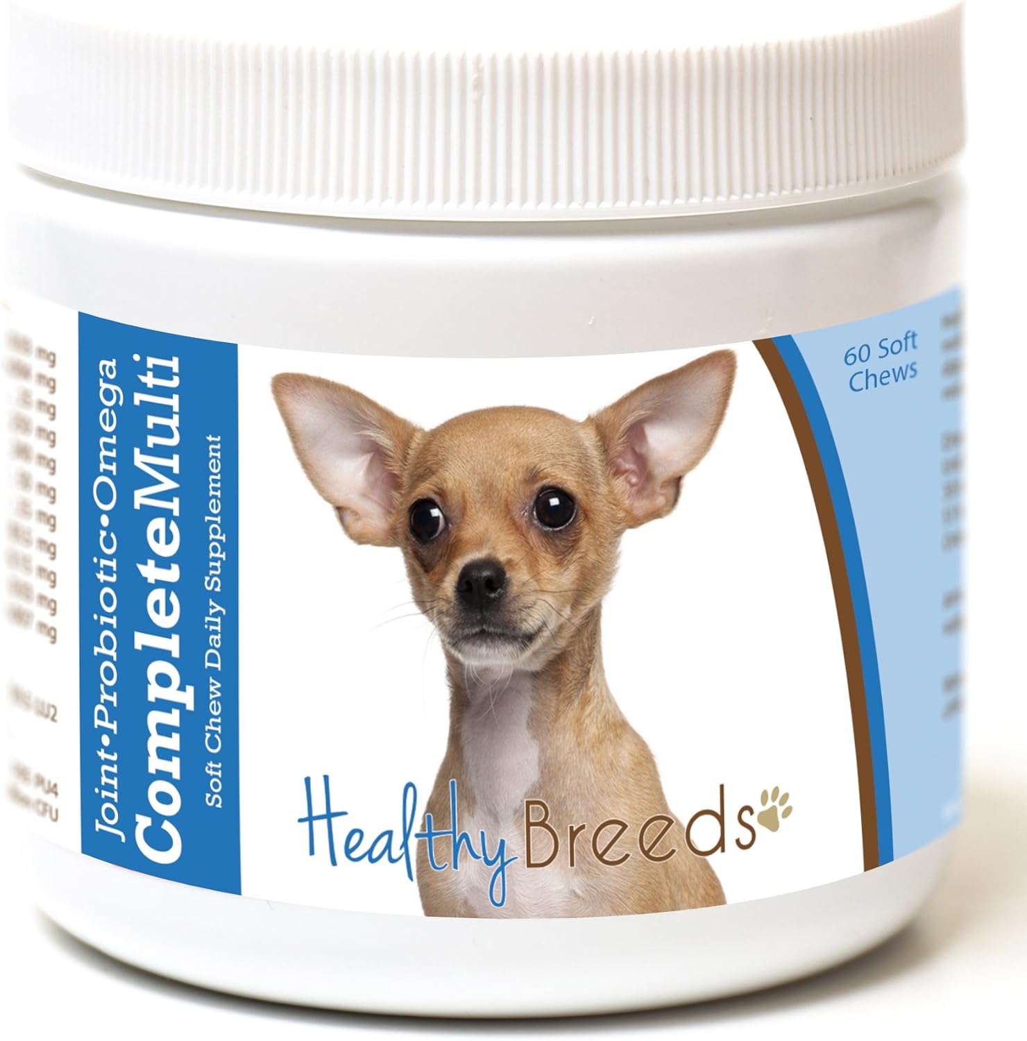 Healthy Breeds Multivitamínico Completo para Perros Chihuahua - 60 Masticables Sabor a Pollo