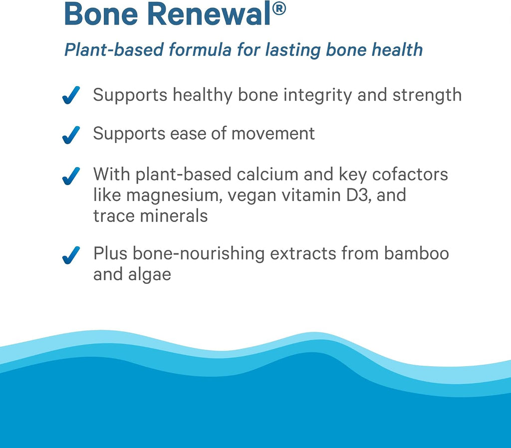 PURE SYNERGY Bone Renewal - Calcio biodisponible con cofactores - Suplemento vegano para la salud ósea - 150 cápsulas
