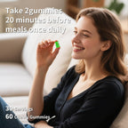 Pureverve Soursop Graviola Gummies con Musgo Marino y Zinc, Sin Azúcar, Vegano - 120 Gominolas (2 Paquete)