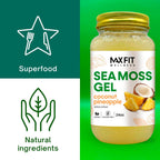 Gel de Musgo Marino (Sea Moss) Raw Coco y Piña - 24oz - Wildcrafted de Saint Lucia