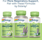 SOLARAY Hojas de Gordolobo 330mg – Apoyo Respiratorio – 100 Cápsulas Vegetales (Pack de 2)