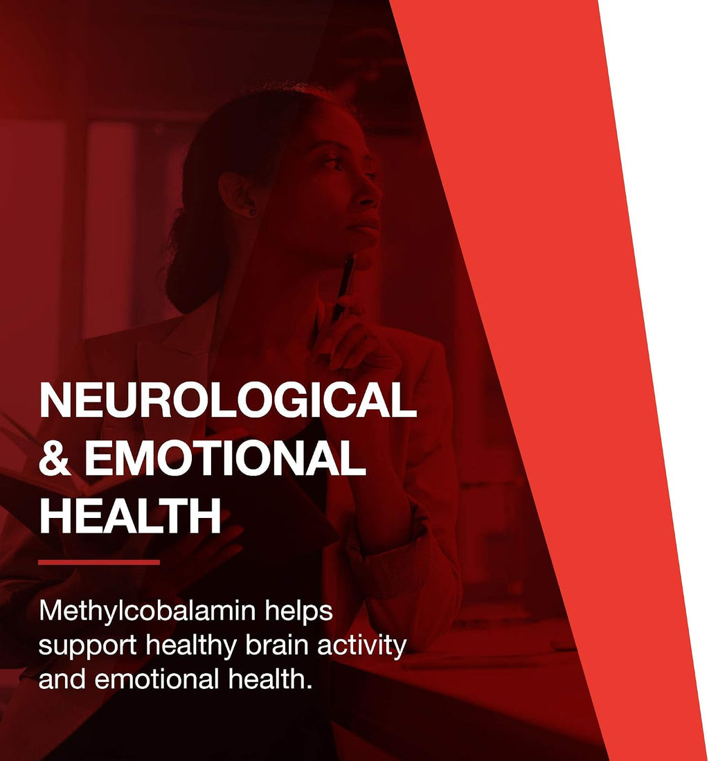 PROTOCOL FOR LIFE BALANCE Metil B12 5000mcg - Vitamina B12 para el Metabolismo de la Homocisteína - Apoya la Salud Cerebral y el Sistema Nervioso - Kosher, Halal y Vegano - 60 Pastillas
