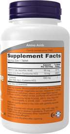 NOW Foods - L-Cysteine ​​500 mg with B-6 and C Vitamins, 100 Tablets