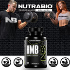 NutraBio HMB Supplement, Amino Acid, 1000mg, 120 Cápsulas