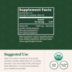 Global Healing - Vitamina B12 Orgánica 5000 mcg Sublingual - Metilcobalamina e Hidroxocobalamina