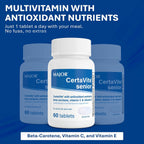 MAJOR CertaVite Multivitamínico sénior con antioxidantes – Multivitamínico para mayores de 50 años, 60 comprimidos