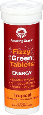 Amazing Grass Tropical Energy Green Superfood, 10 comprimidos
