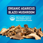 Agaricus Bio 300mg para Perros y Gatos - Suplemento de Hongos Beta Glucano - 60 Cápsulas