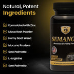 SEMANOID (60 Cápsulas) Fórmula Máxima de Fertilidad y Volumizador Seminal