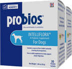 Probios Intelliflora Probióticos para Perros, Polvo Diario con Prebióticos, 200 Millones UFC/g, Sabor a Hígado de Pollo, 30 Sobres