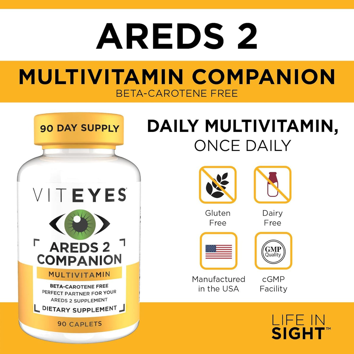 Viteyes Classic AREDS 2 Companion – Recomendado por profesionales: Los suplementos para la salud ocular Viteyes – Image 5
